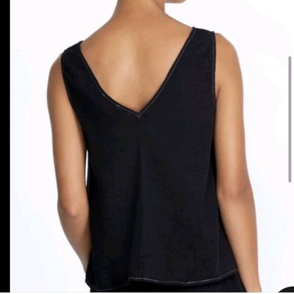 Nwt johnny was CALME black drape tank top - Picture 3 of 6